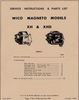 Minneapolis Moline UB Magneto, Wico XH and XHD, Service and Parts Manual